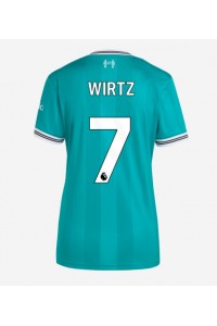 Liverpool Florian Wirtz #7 Jalkapallovaatteet Naisten Kolmaspaita 2025-26 Lyhythihainen